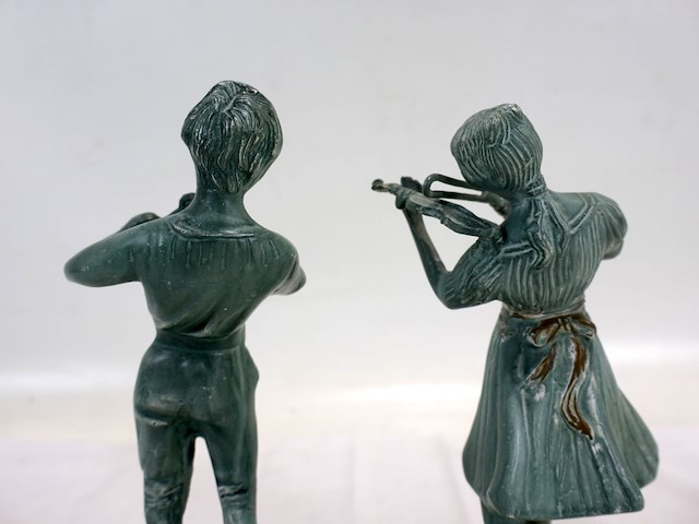 Bronze duo muzikanten - afbeelding 7 van  9