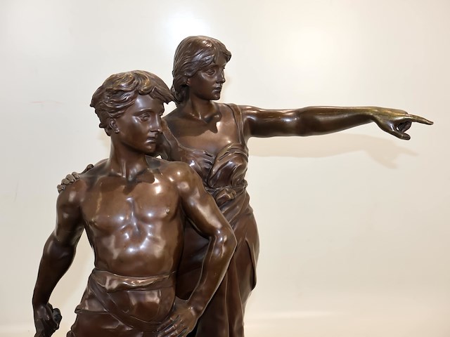 Bronze "pro patria" - e. laporte - afbeelding 9 van  16