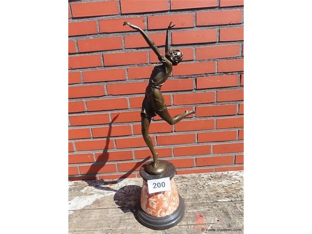 Bronzen beeld danseres - afbeelding 1 van  6