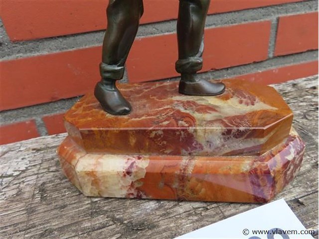 Bronzen beeld mijnwerker - afbeelding 4 van  6