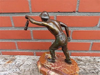 Bronzen beeld mijnwerker - afbeelding 5 van  6