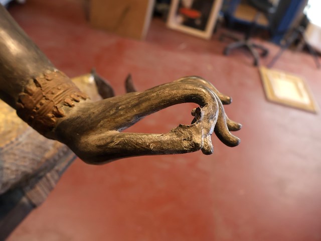 Bronzen beeld vishnu - afbeelding 7 van  16