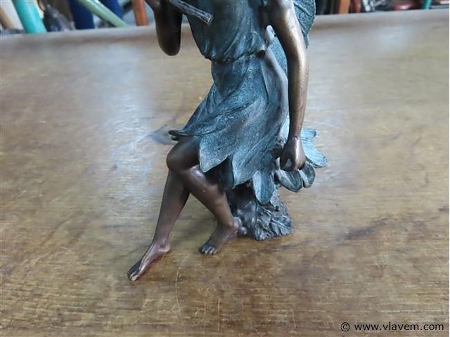 Bronzen engel h17,5cm - afbeelding 3 van  3