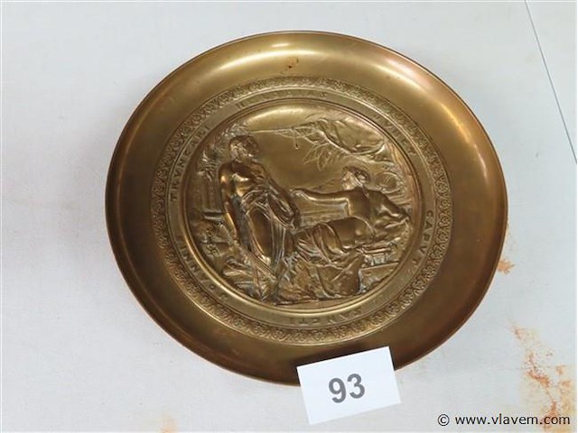 Bronzen e.picault schaal - afbeelding 1 van  8