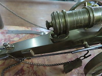 Bronzen kanon op marmeren basis, 32x17cm, h 15cm - afbeelding 8 van  8