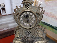 Bronzen klok - afbeelding 1 van  2