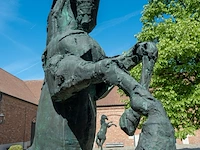 Bronzen monumentaal steigerend paard jan... - afbeelding 2 van  17