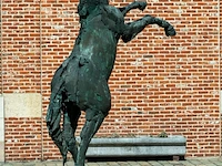 Bronzen monumentaal steigerend paard jan... - afbeelding 3 van  17