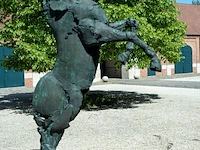 Bronzen monumentaal steigerend paard jan... - afbeelding 5 van  17