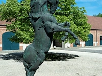 Bronzen monumentaal steigerend paard jan... - afbeelding 6 van  17