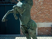 Bronzen monumentaal steigerend paard jan... - afbeelding 9 van  17