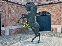 Bronzen monumentaal steigerend paard jan...