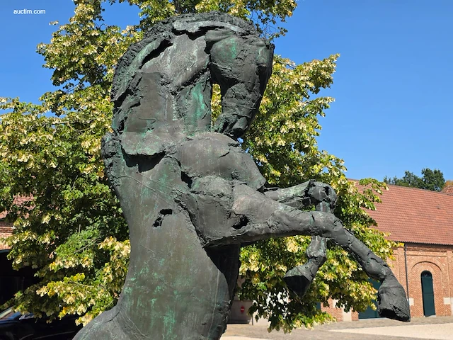Bronzen monumentaal steigerend paard jan... - afbeelding 10 van  17