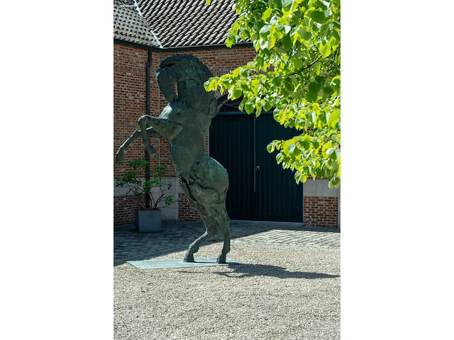 Bronzen monumentaal steigerend paard jan... - afbeelding 13 van  17