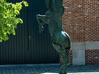 Bronzen monumentaal steigerend paard jan... - afbeelding 16 van  17