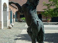 Bronzen monumentaal steigerend paard jan... - afbeelding 3 van  12