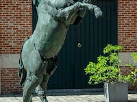 Bronzen monumentaal steigerend paard jan... - afbeelding 9 van  12