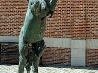Bronzen monumentaal steigerend paard jan... - afbeelding 11 van  12