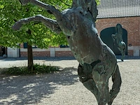 Bronzen monumentaal steigerend paard jan... - afbeelding 12 van  12