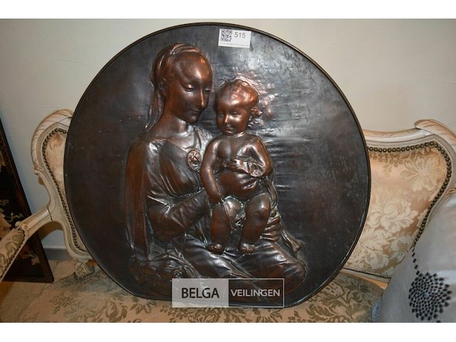 Bronzen reliëfplaat - afbeelding 1 van  3