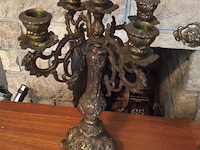 Bronzen schouwgarnituur - afbeelding 2 van  5