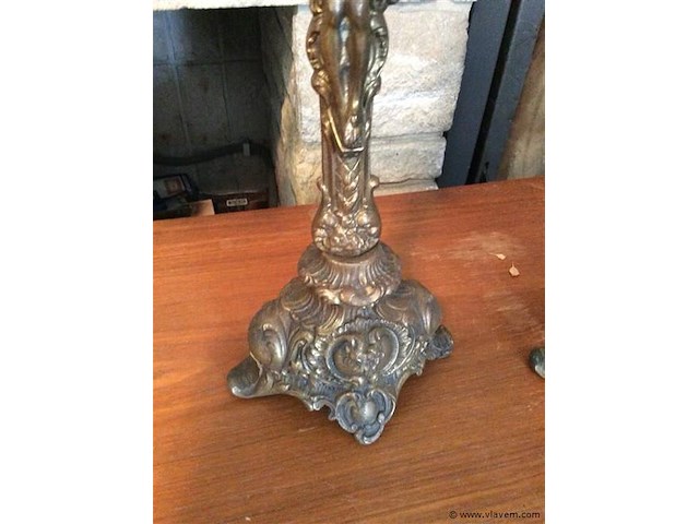 Bronzen schouwgarnituur - afbeelding 5 van  5