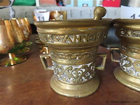 Bronzen vijzels, 1 stamper - afbeelding 2 van  3