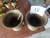Bronzen vijzels, 1 stamper - afbeelding 3 van  3