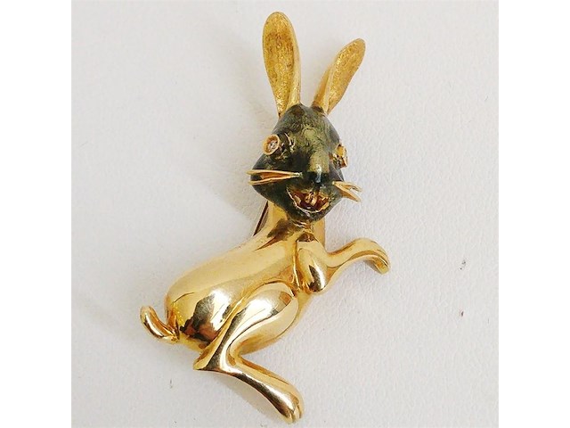 Brooch rabbit - afbeelding 1 van  5