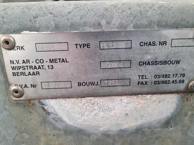 Broos - 1992 - v3 1335 - kieptrailer - afbeelding 6 van  6