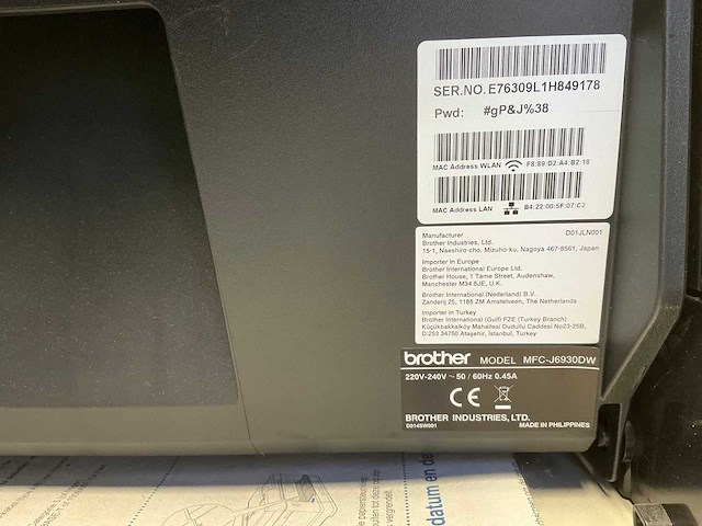 Brother all-in-one mfc-j6930dw inktjetprinter - afbeelding 3 van  3
