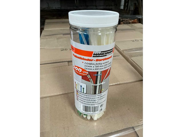 Brüder mannesman 13050 kabelbinder 300 stuks (20x) - afbeelding 1 van  4