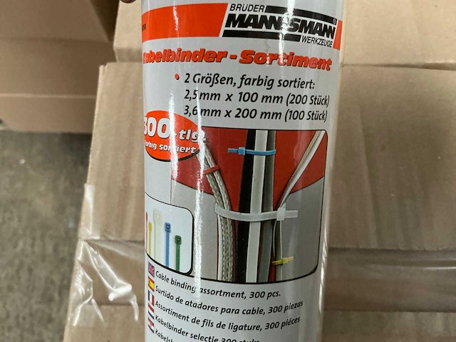 Brüder mannesman 13050 kabelbinder 300 stuks (20x) - afbeelding 3 van  5