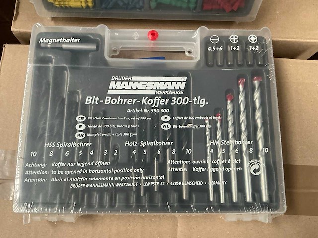 Brüder mannesman 590-300 bits, boren en pluggen set (2x) - afbeelding 2 van  3