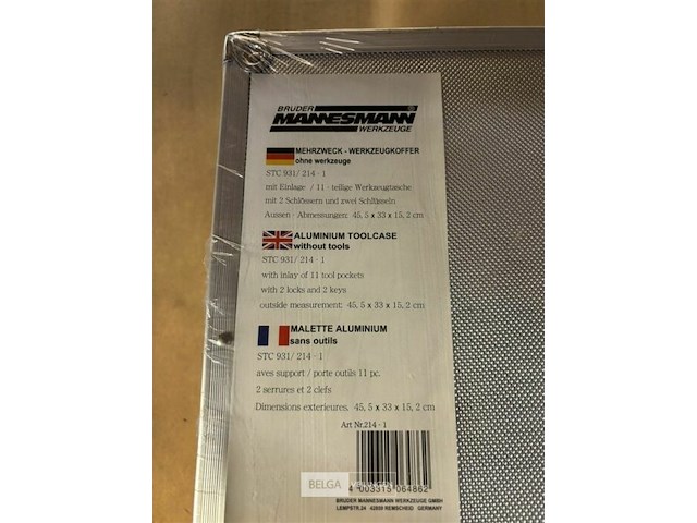 Brüder mannesmann gereedschapskoffer - afbeelding 4 van  4