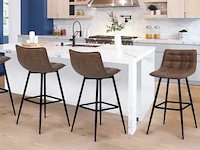 Bruine nep barkrukjes - set van 4 - afbeelding 1 van  8