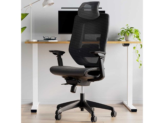 Bs12 lite ergonomische bureaustoel, met flexibele hoofdsteun - afbeelding 2 van  8