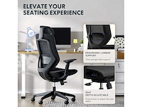 Bs12 lite ergonomische bureaustoel, met flexibele hoofdsteun - afbeelding 5 van  8