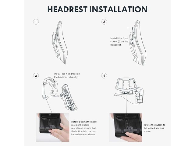Bs12 lite ergonomische bureaustoel, met flexibele hoofdsteun - afbeelding 6 van  8