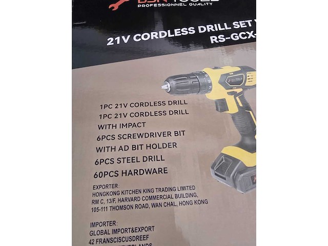 Bsn tools accu boorset 21v - afbeelding 4 van  12