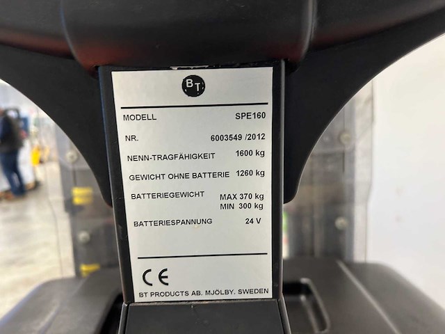Bt - 2012 - spe 160 - stapelaar - afbeelding 6 van  8