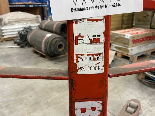 Bt lifter bt l2000 hand hydraulische palletwagen - afbeelding 2 van  3