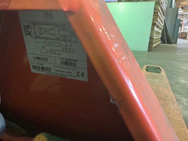 Bt lifter lhm230 hand hydraulische palletwagen - afbeelding 4 van  4