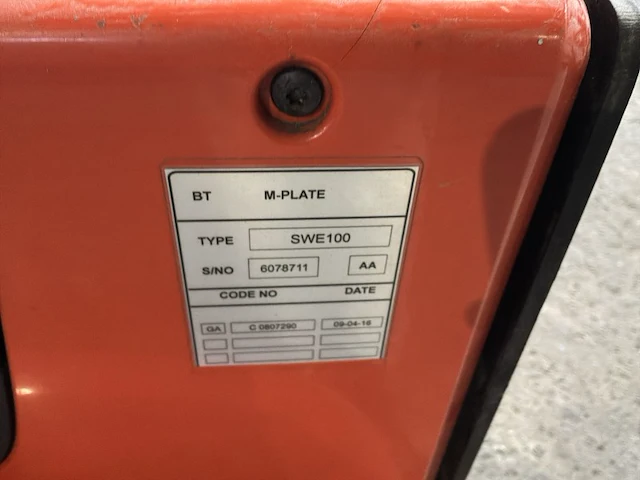 Bt staxio swe100 elektrische meeloop-stapelaar - afbeelding 3 van  12