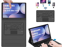 Bt toetsenbord met touchpad qwerty + hoes galaxy tab - afbeelding 1 van  3