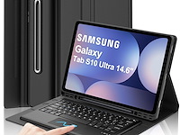Bt toetsenbord met touchpad qwerty + hoes galaxy tab - afbeelding 2 van  3