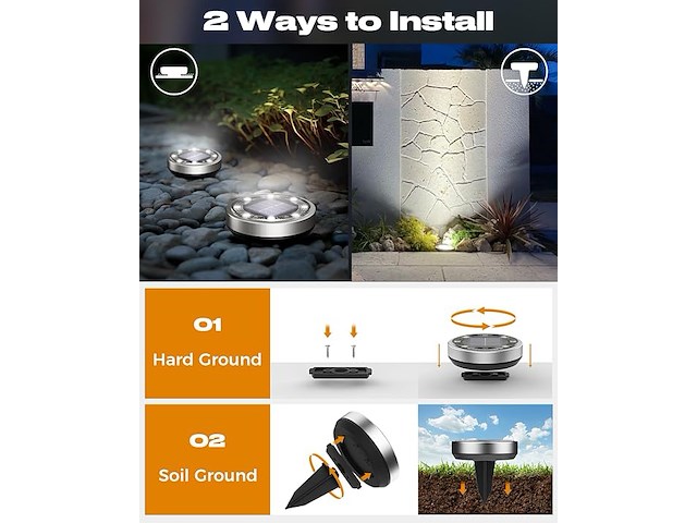 Btfarm krachtige solarlampen (16 stuks) - afbeelding 3 van  5