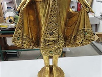 Buddha beeld hout - afbeelding 3 van  4