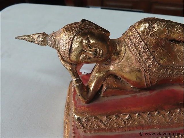 Buddha liggend brons - afbeelding 2 van  5