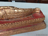 Buddha liggend brons - afbeelding 3 van  5